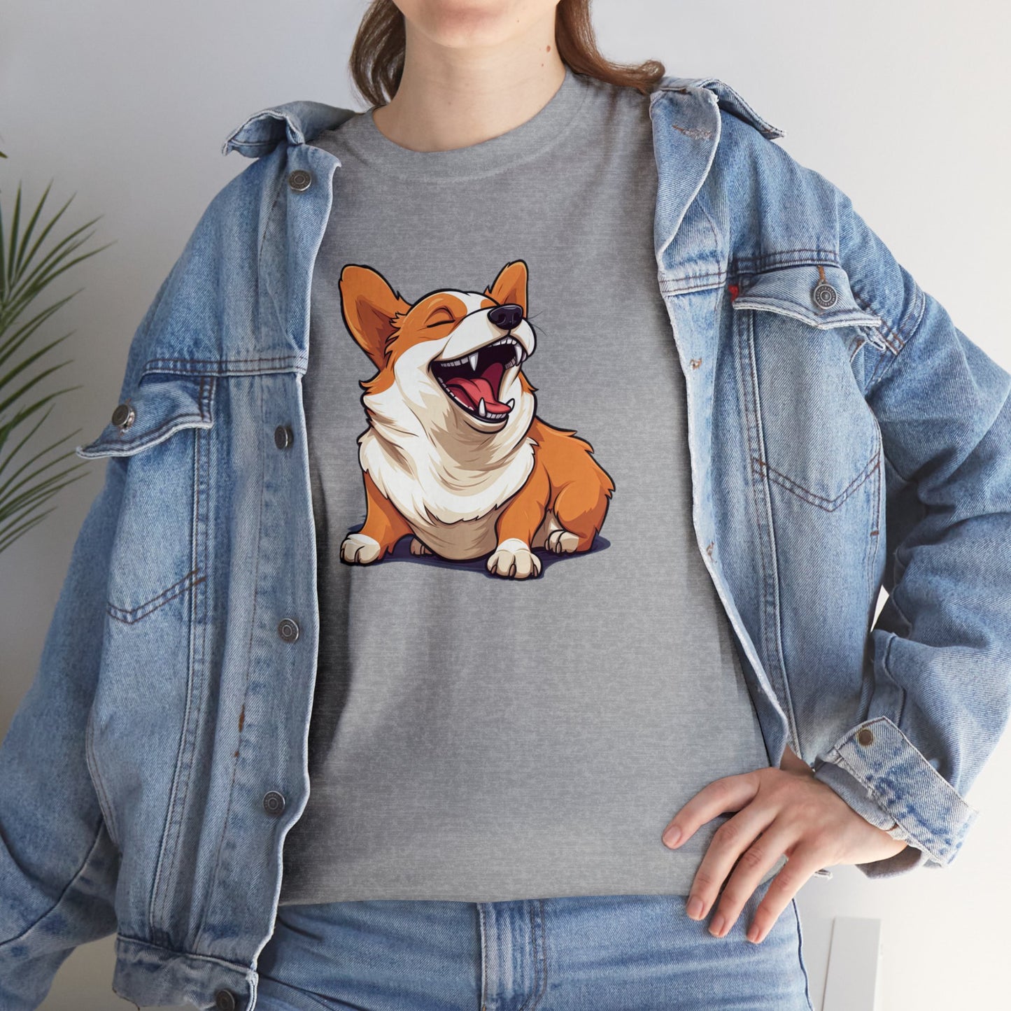 Comical Corgi - Unisex Heavy Cotton Tee