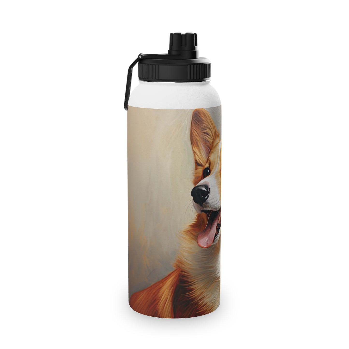 Pembroke Portrait - Water Bottle with Sport Lid