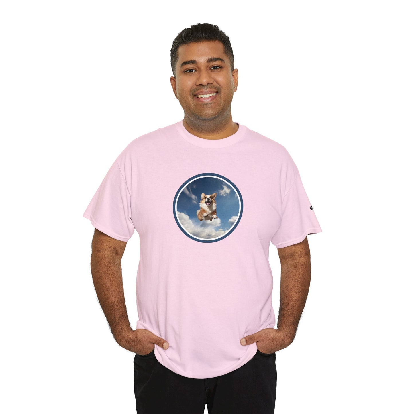 Flying Corgi - Unisex Heavy Cotton Tee