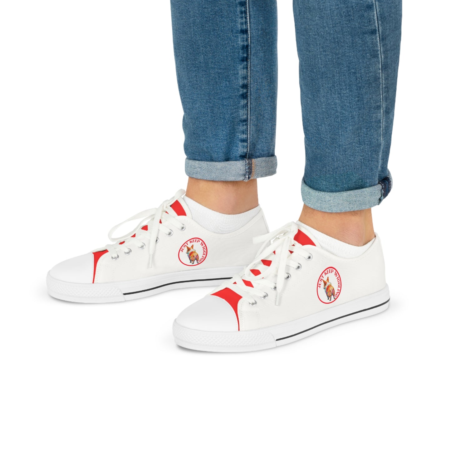 Just Keep Wiggling - Men's Low Top Sneakers