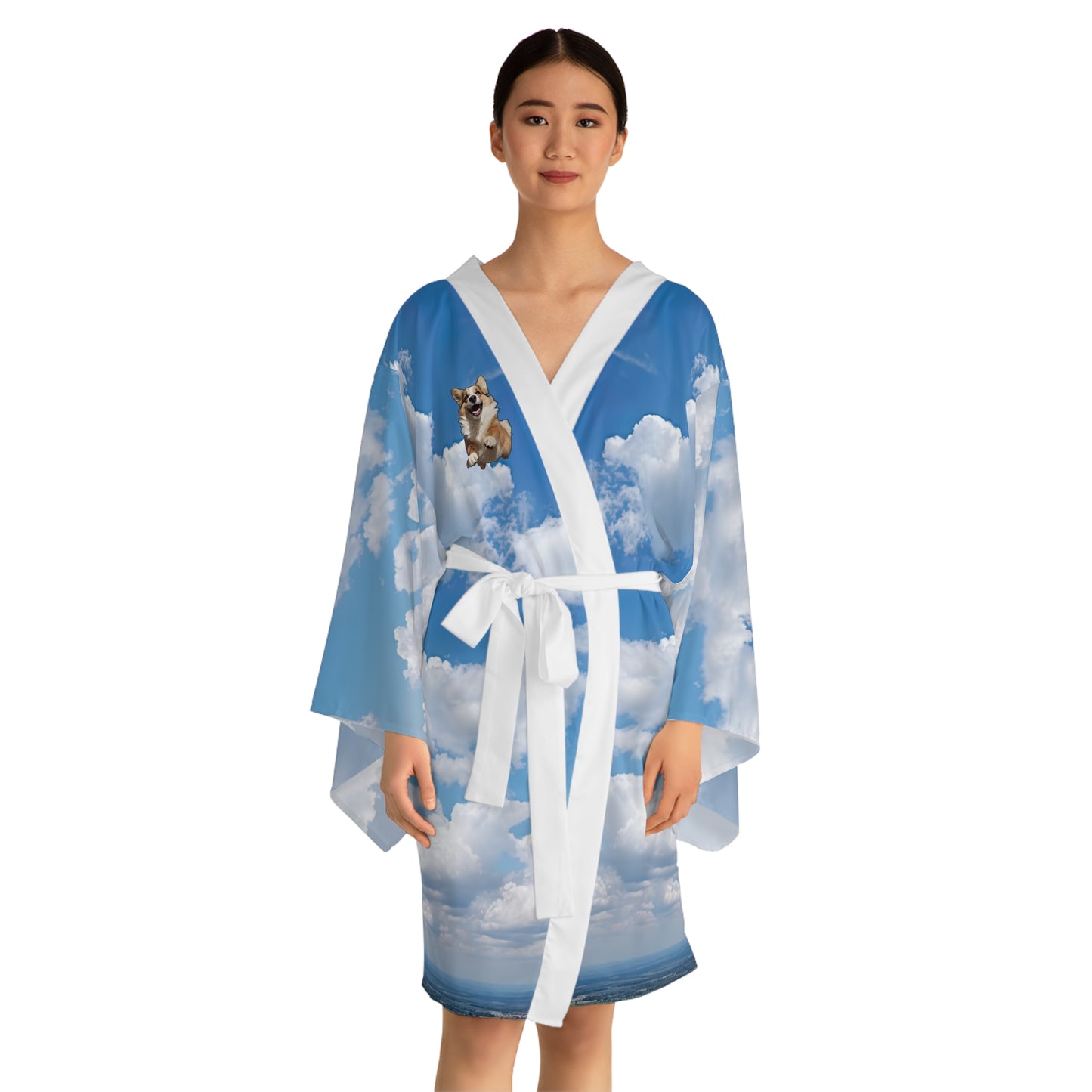 Super Corgi Kimono Robe