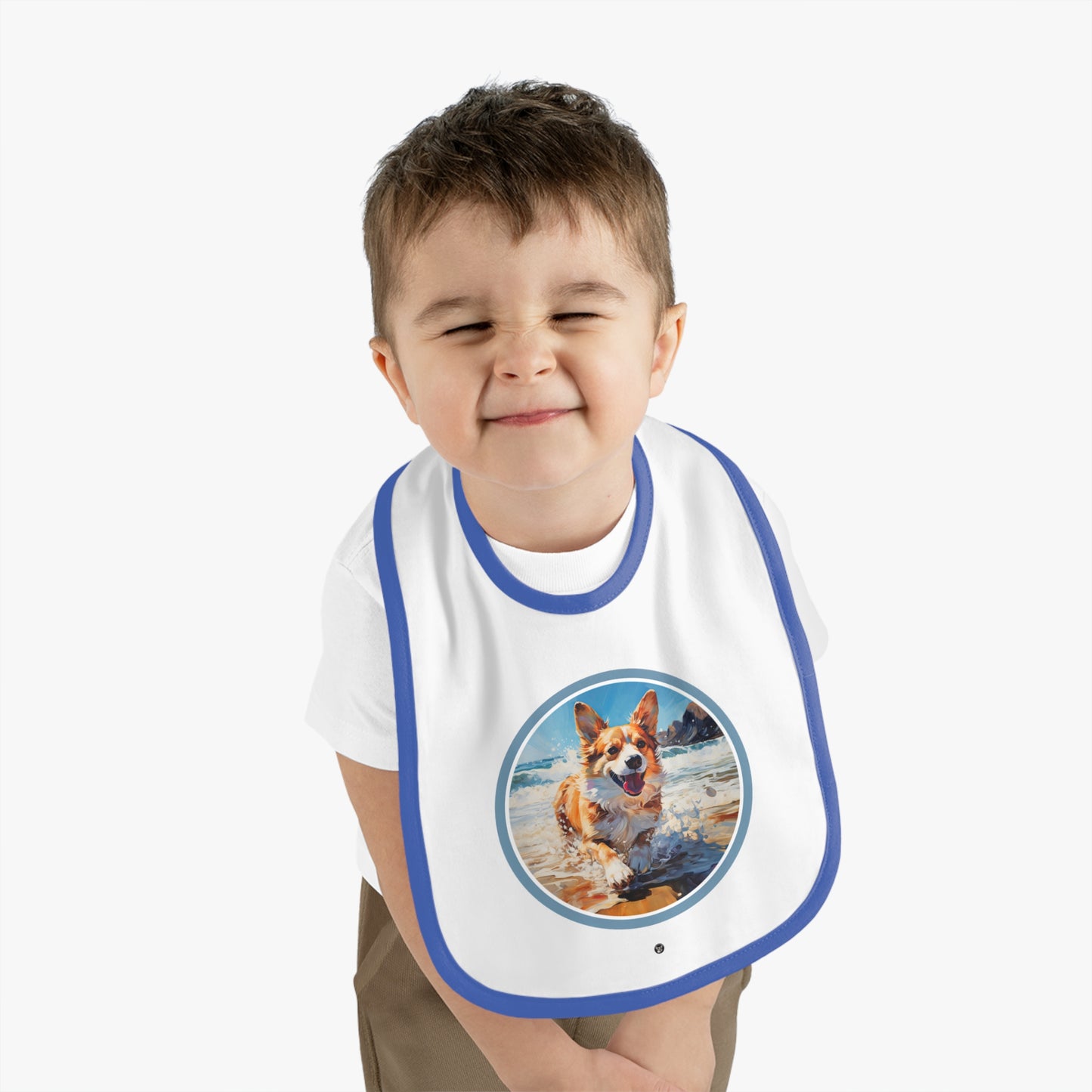 Coastal Corgi - Baby Bib