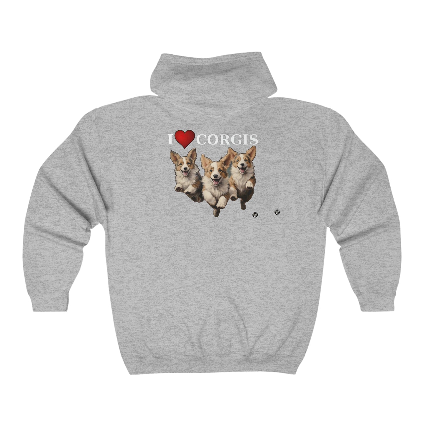 I Heart Corgis - Zip Hoodie
