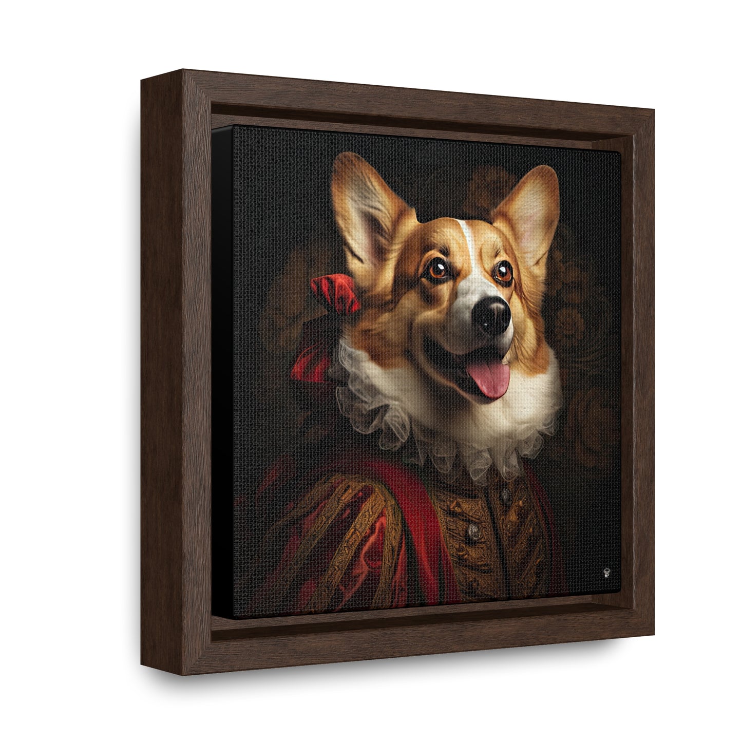 Renaissance Corgi - Framed on Canvas