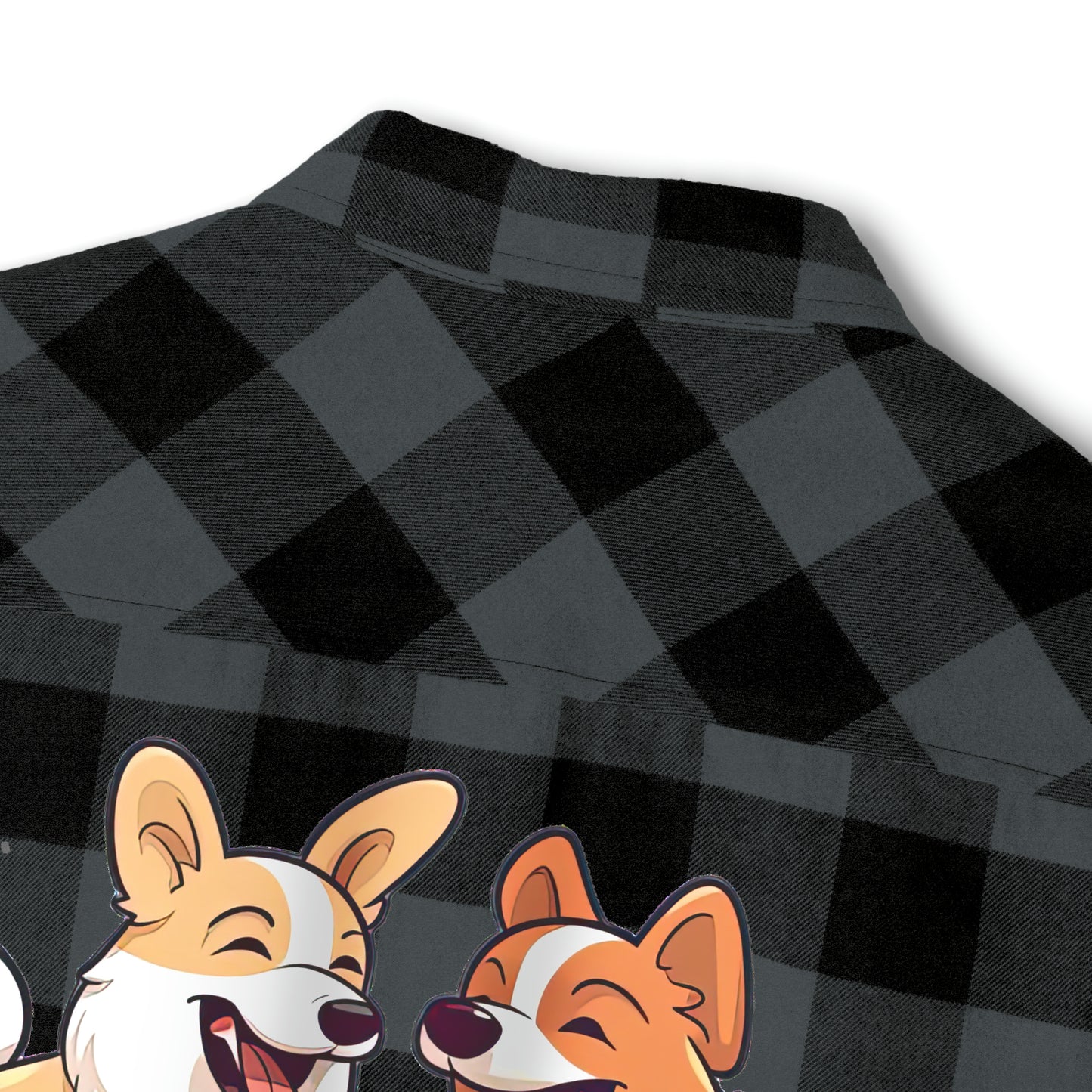 Corgi Couple - Flannel Shirt