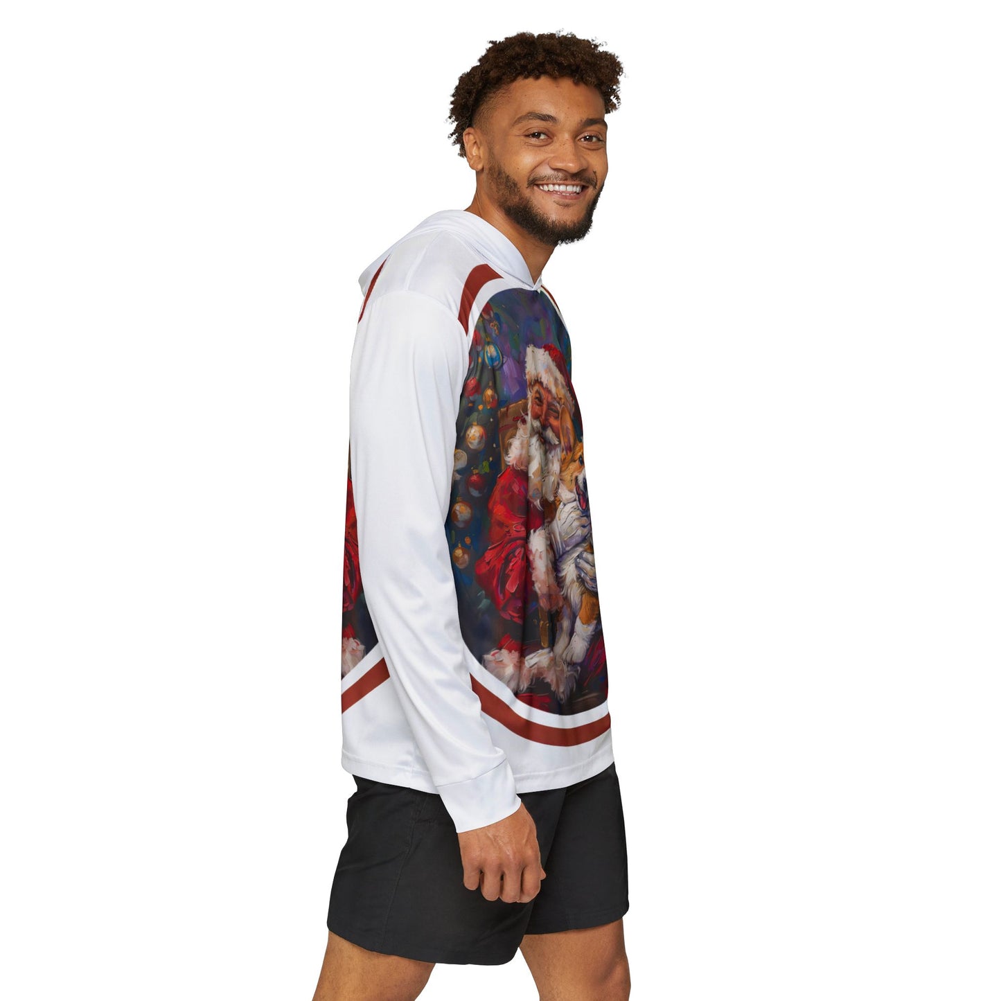 Christmas Corgi Light Hoodie