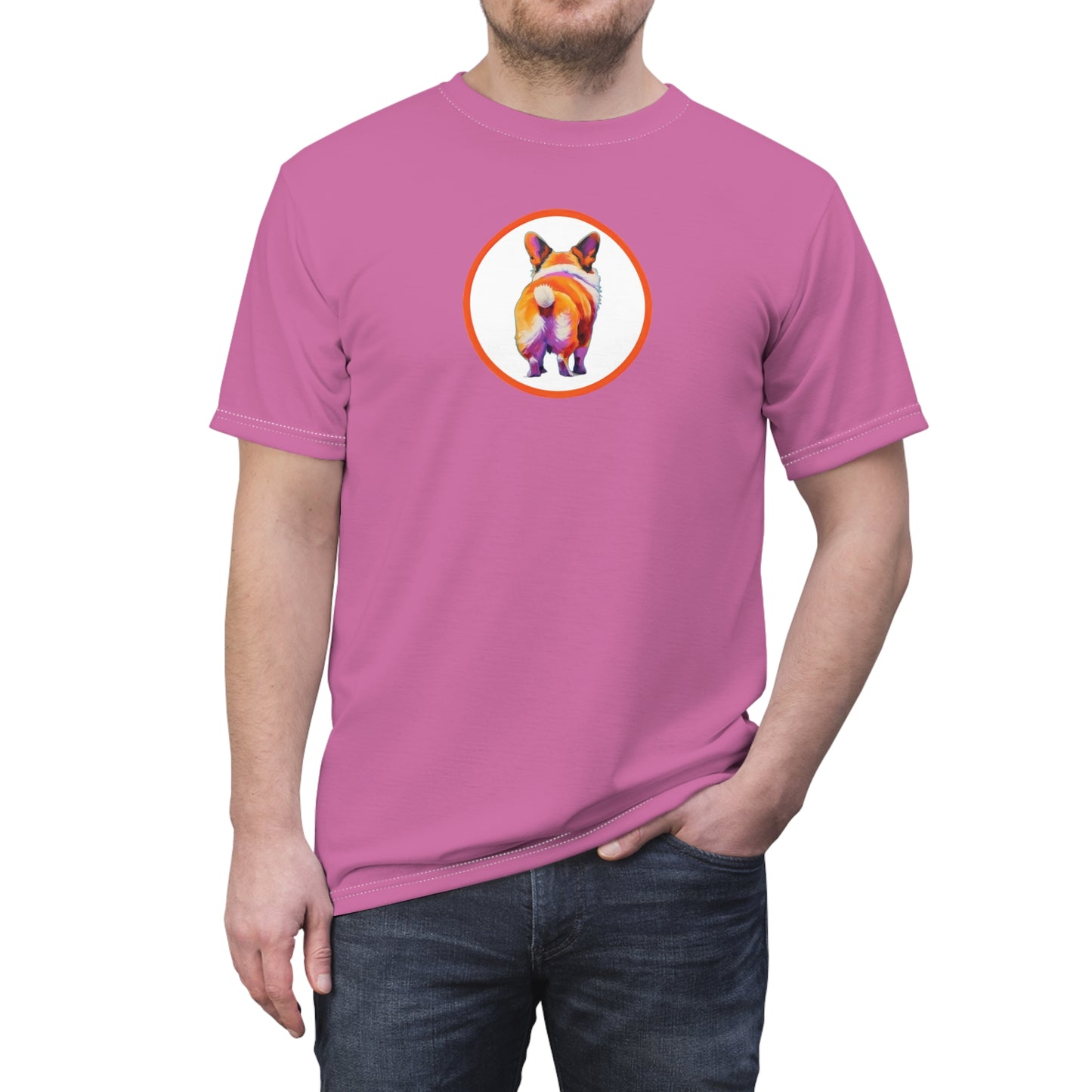 Corgi Butt T-Shirt in Pink