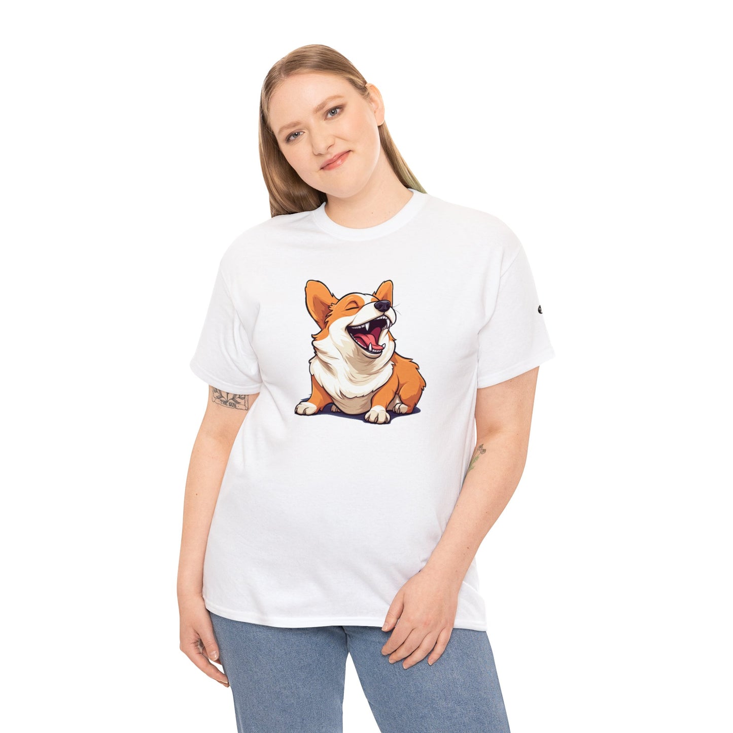 Comical Corgi - Unisex Heavy Cotton Tee