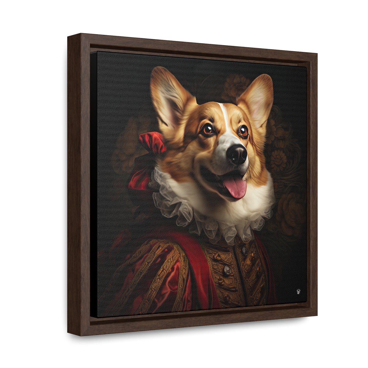 Renaissance Corgi - Framed on Canvas