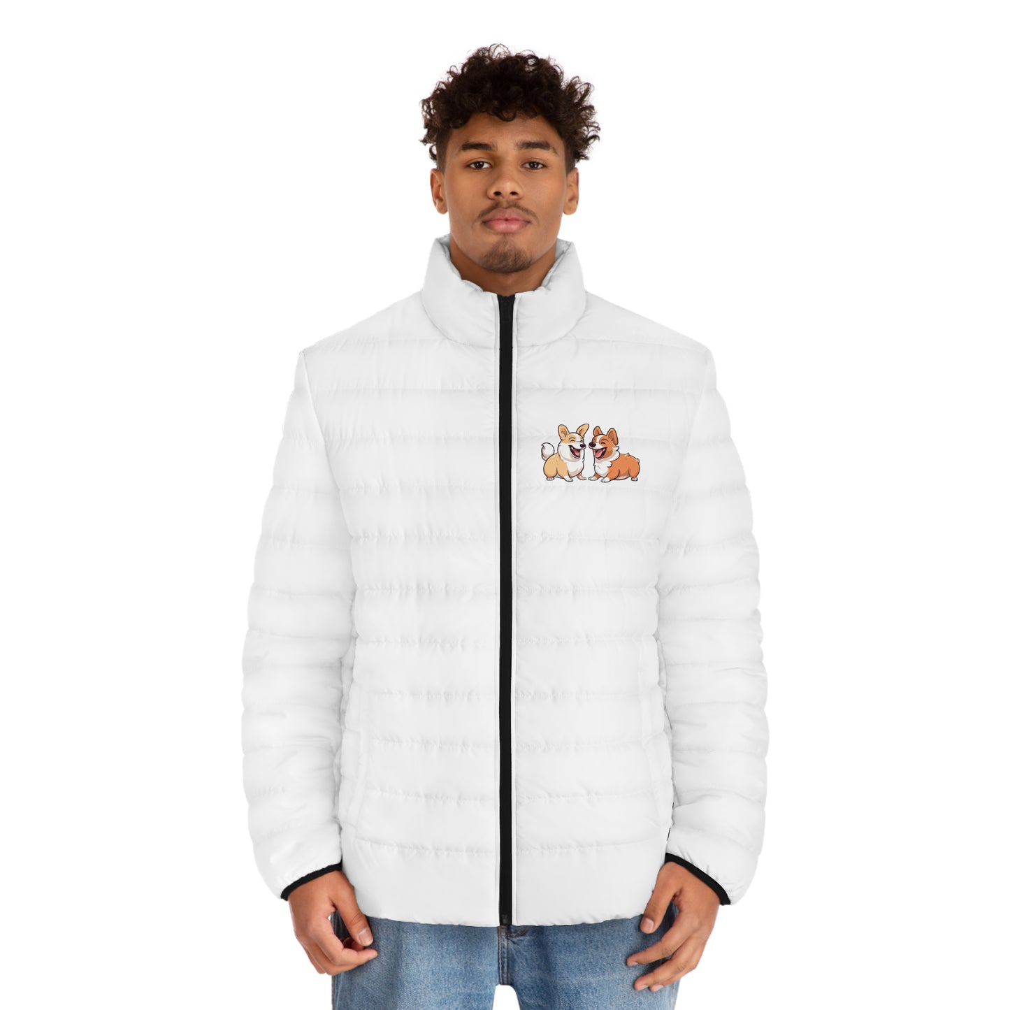 Corgi Couple - Puffer Jacket