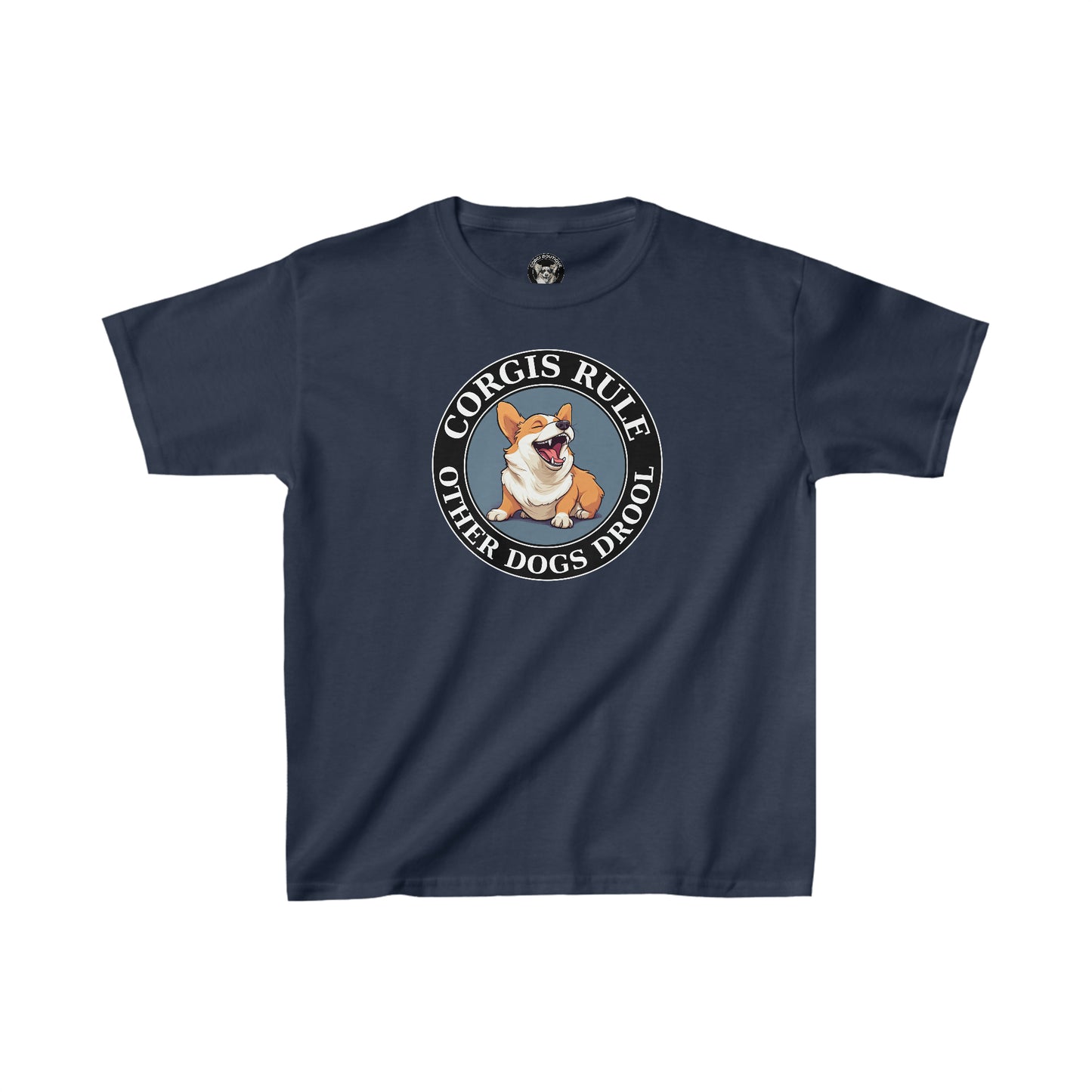 Corgis Rule...Other Dogs Drool - Kids Heavy Cotton Tee