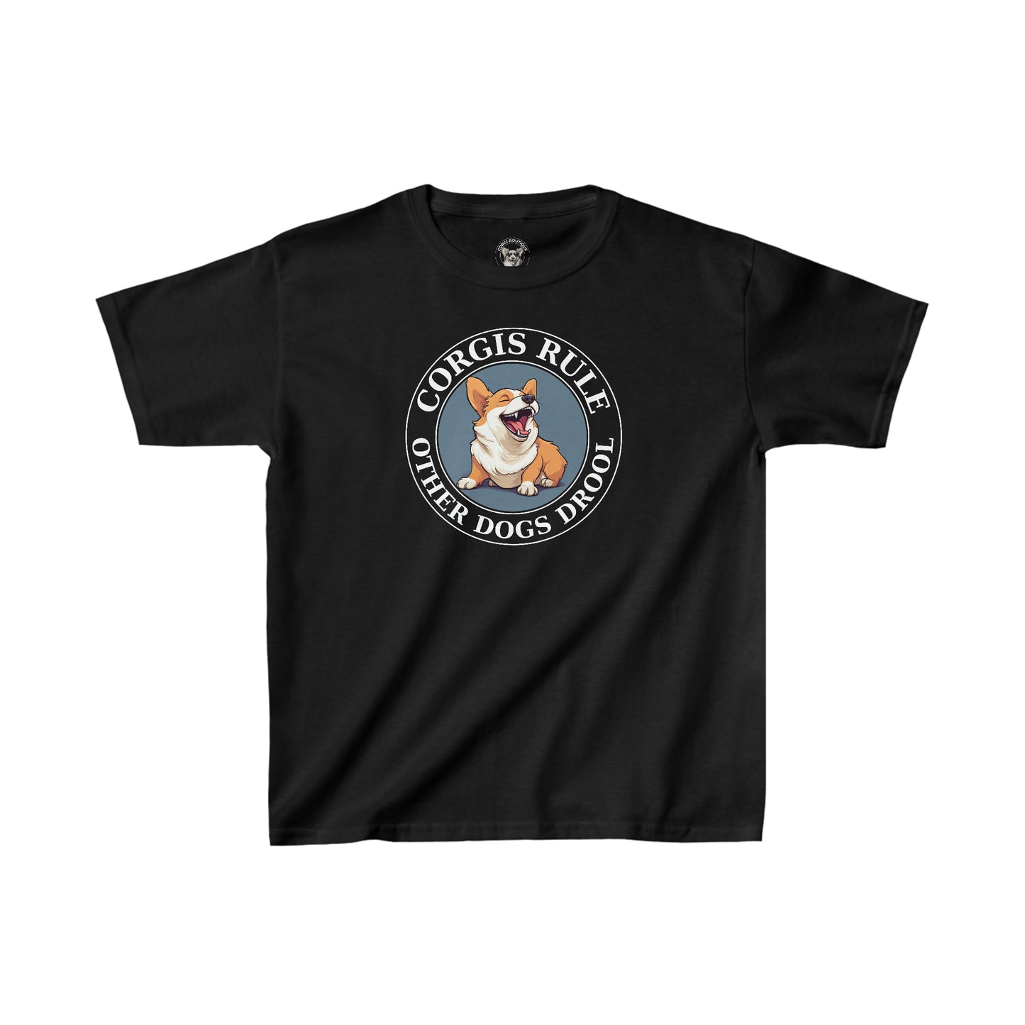 Corgis Rule...Other Dogs Drool - Kids Heavy Cotton Tee