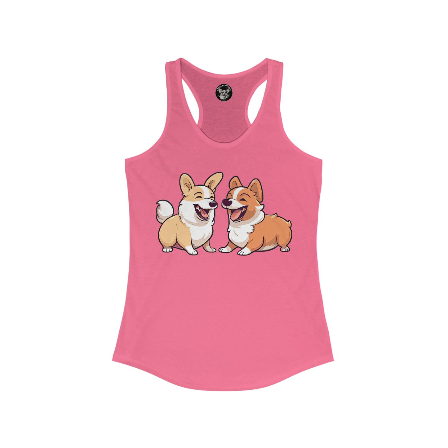 Corgi Couple - Racerback Tank