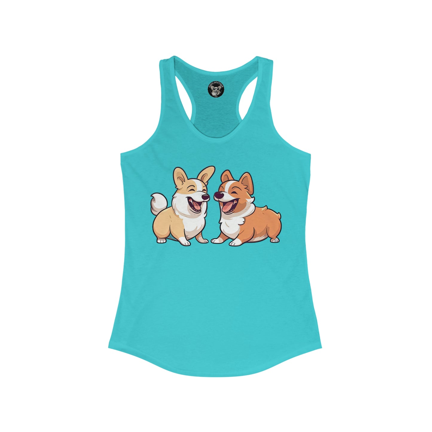 Corgi Couple - Racerback Tank
