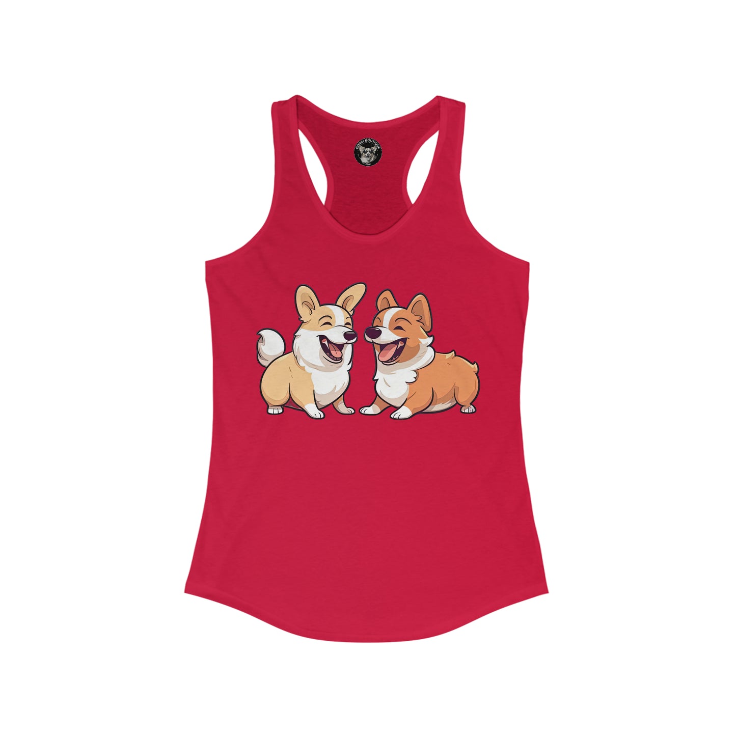 Corgi Couple - Racerback Tank