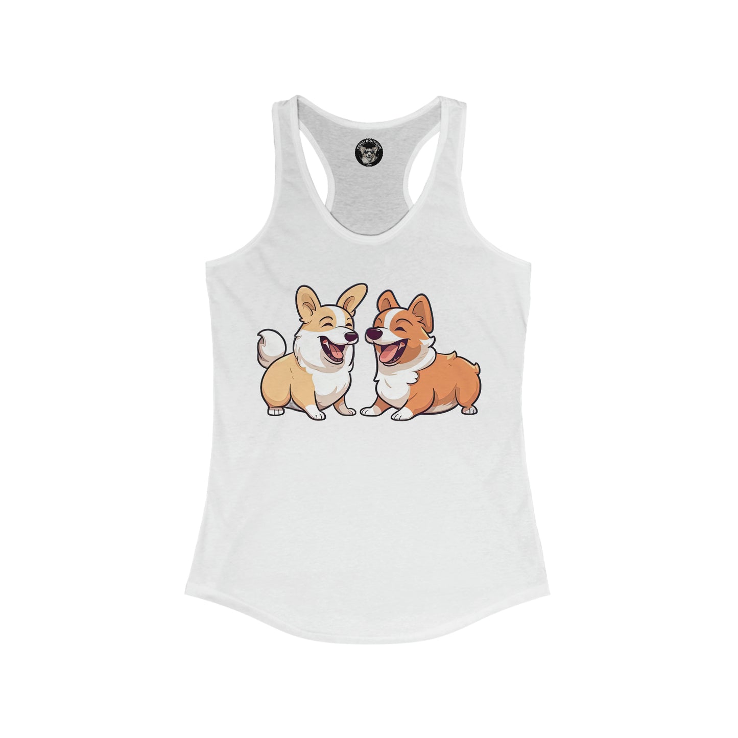 Corgi Couple - Racerback Tank