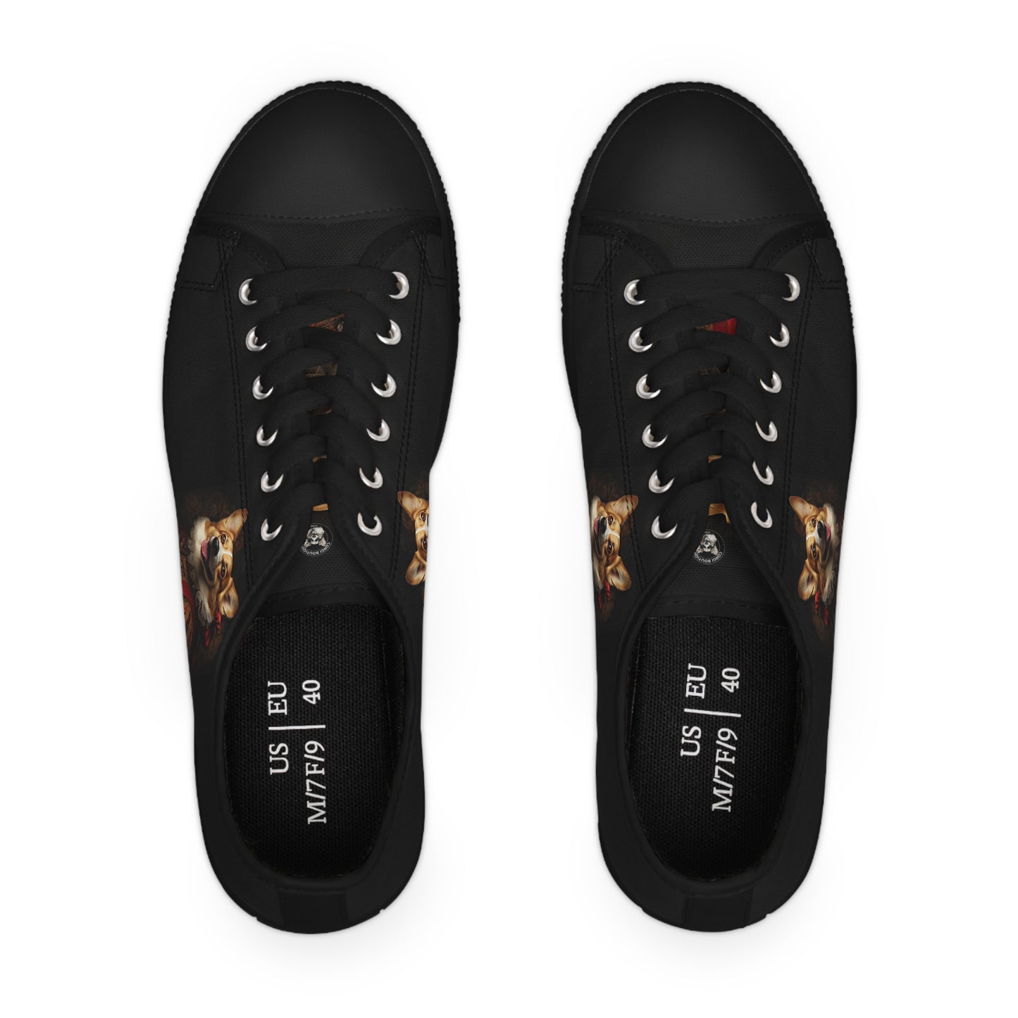 Renaissance Corgi - Women's Low Top Sneakers