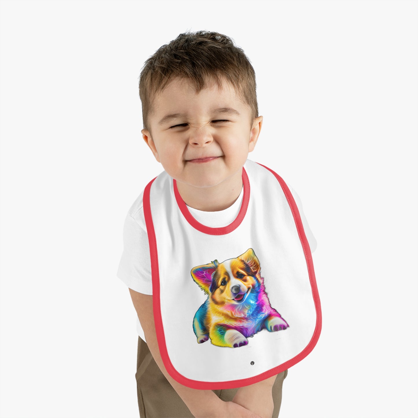 Colorful Corgi - Baby Bib
