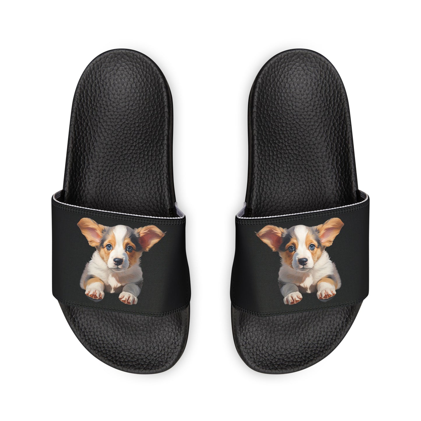 Puppy Portrait - Women's Slide Sandals