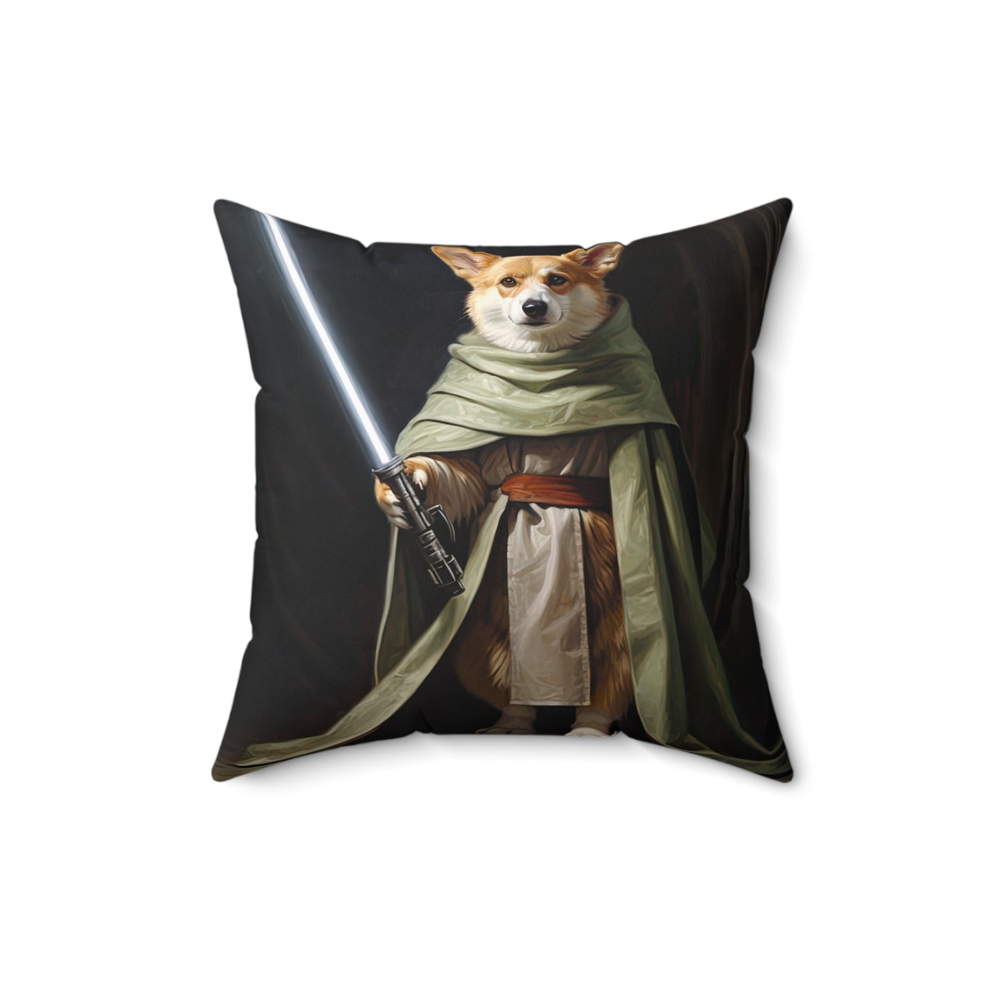Jedi Corgi - Throw Pillow