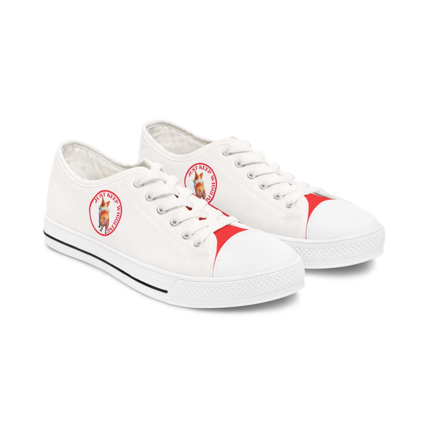 Just Keep Wiggling - Women's Low Top Sneakers