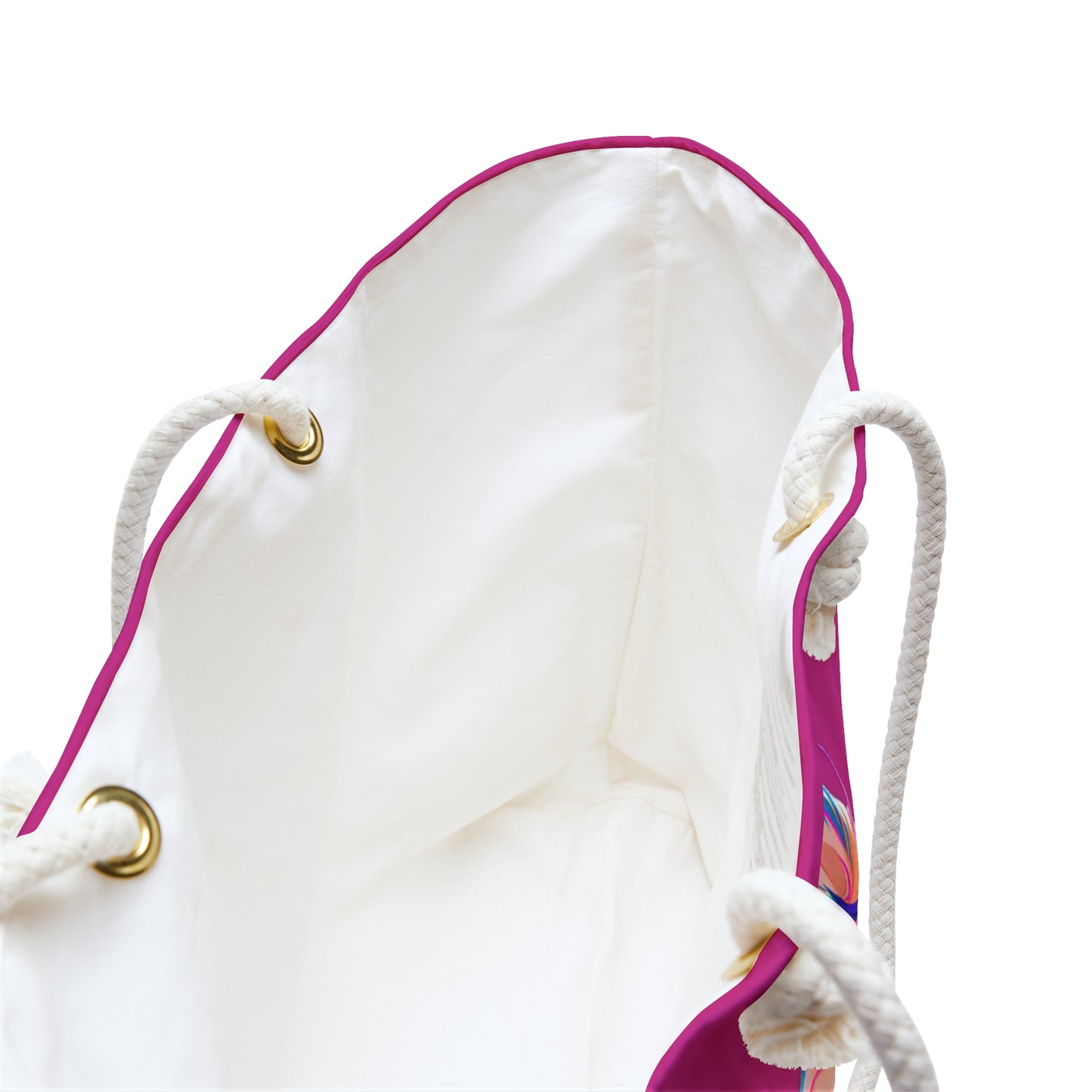 Party Pup Artistic Corgi Illustration Weekender Beach Bag – Fuchsia Corgi Travel Tote