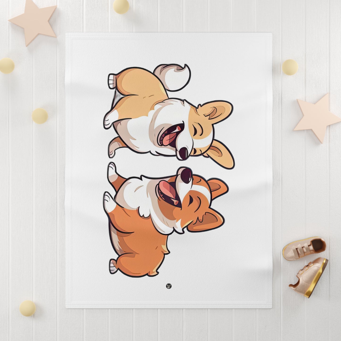 Corgi Couple - Baby Blanket