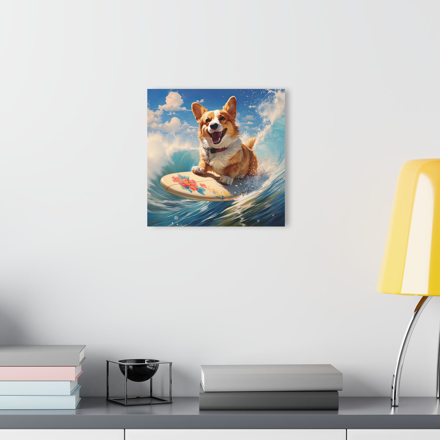 Cowabunga Corgi - Print on Acrylic
