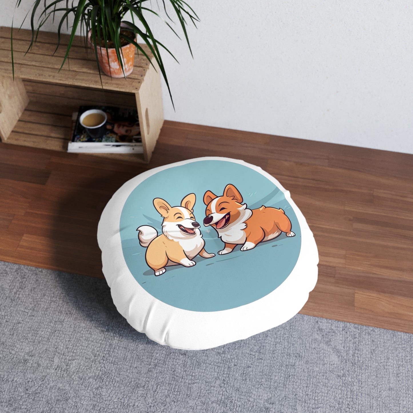 Corgi Couple - Floor Pillow
