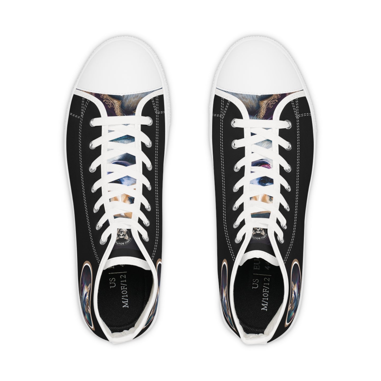 Corgi Royalty - Men's High Top Sneakers