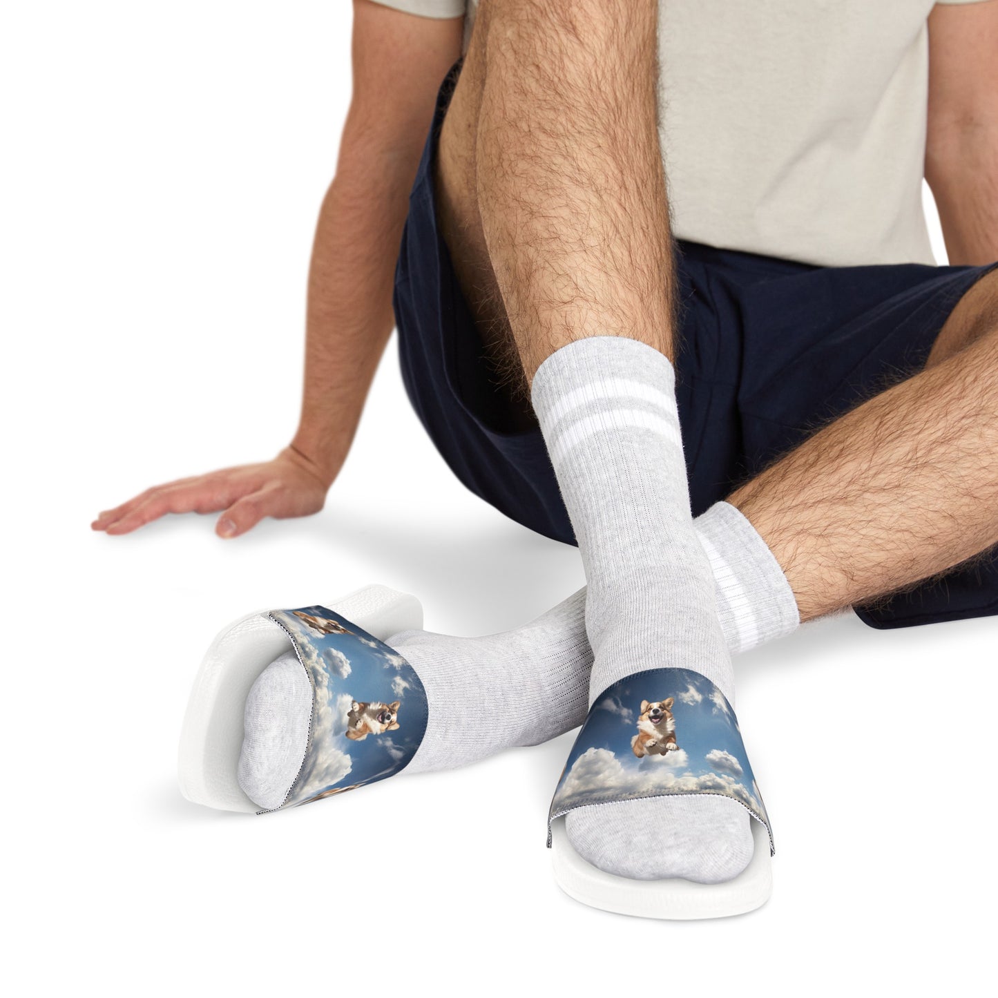 Super Corgi - Men's Slide Sandals