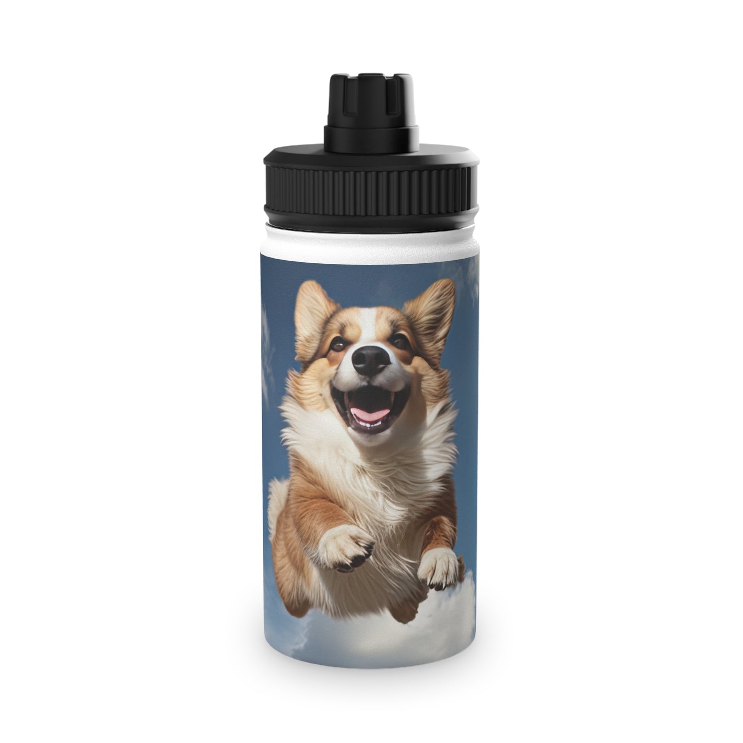 Super Corgi - Water Bottle with Sport Lid