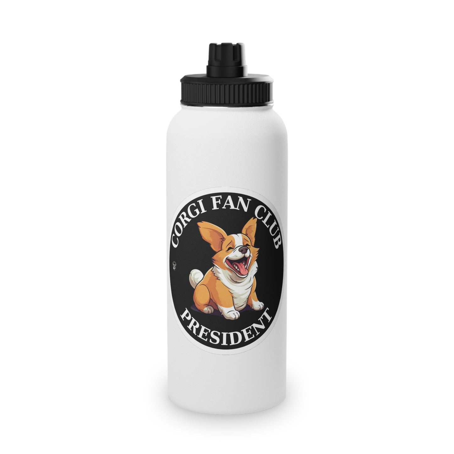 Fan Club President - Water Bottle with Sport Lid
