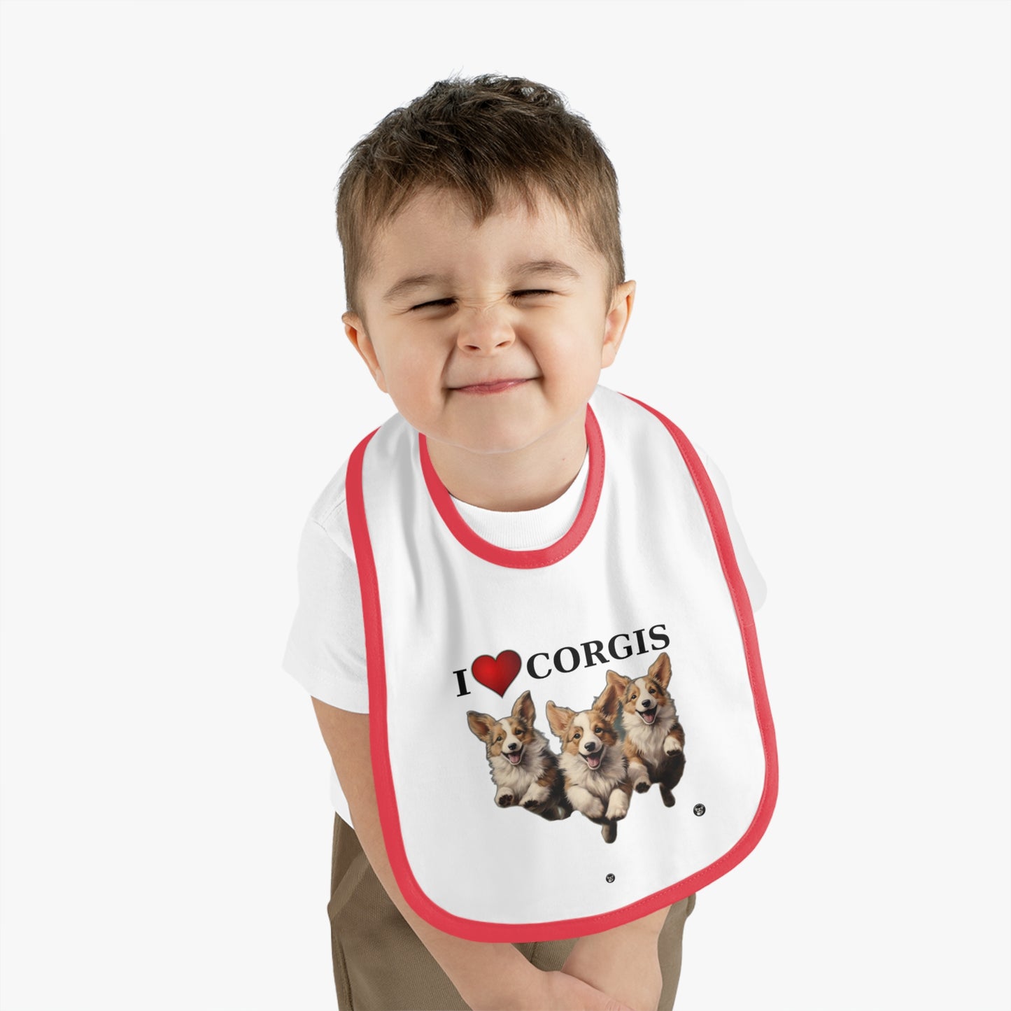 I Heart Corgis - Baby Bib