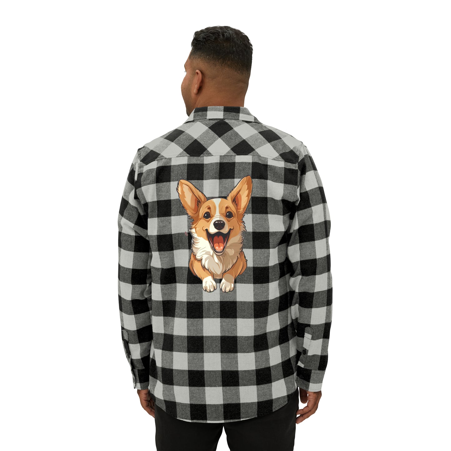 Corgi Cuteness - Flannel Shirt