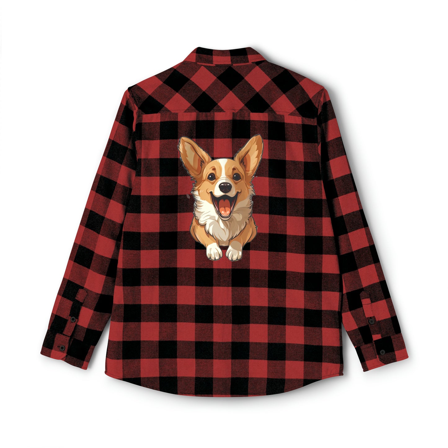 Corgi Cuteness - Flannel Shirt