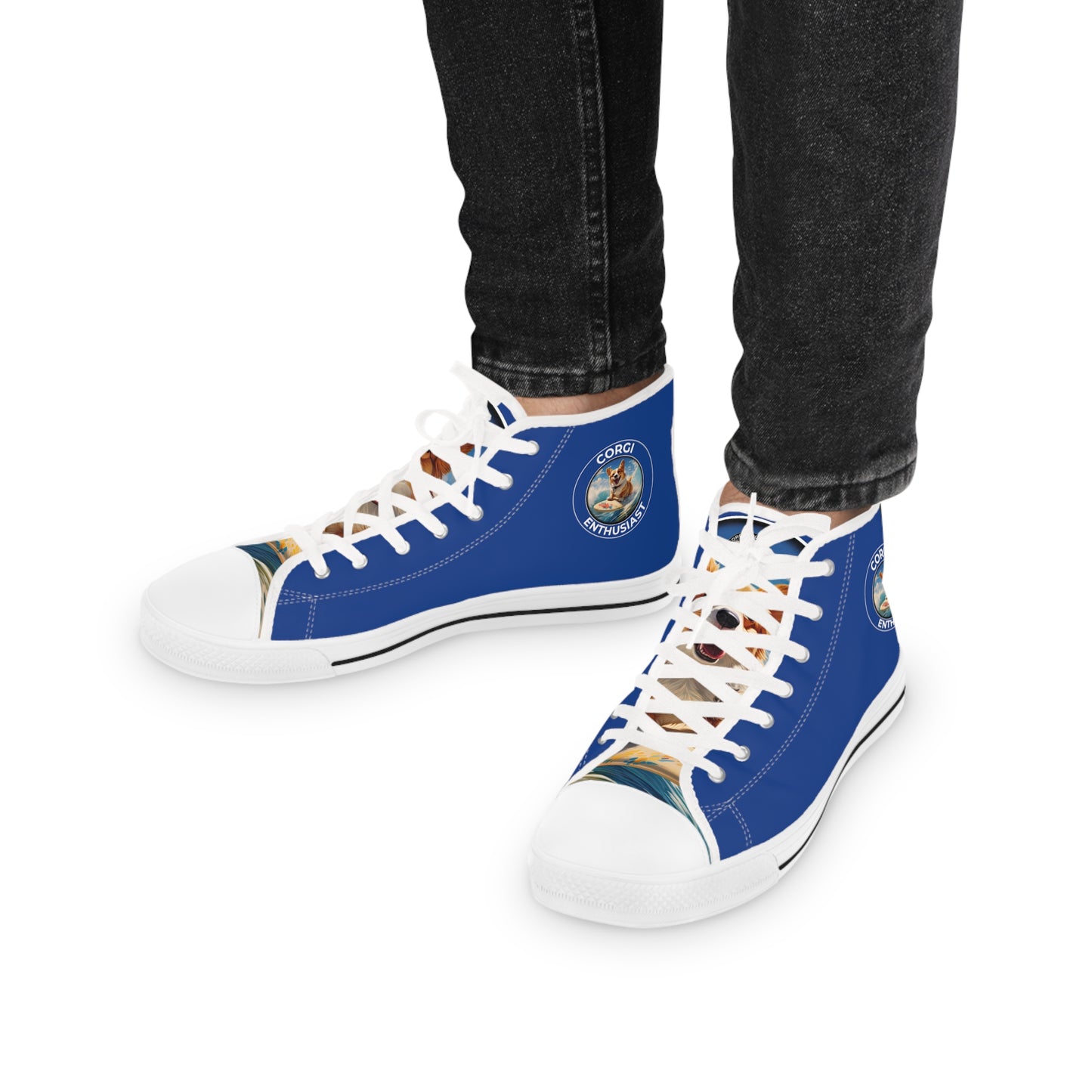 Corgi Enthusiast - Men's High Top Sneakers