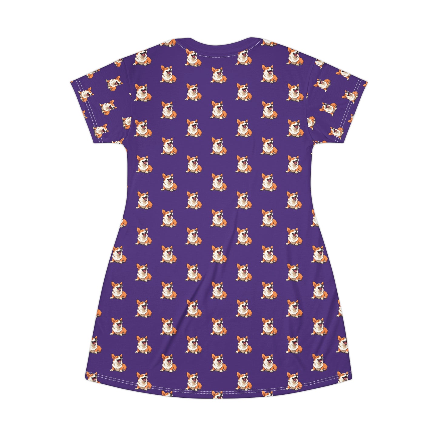 Comical Corgi Mosaic - T-Shirt Dress
