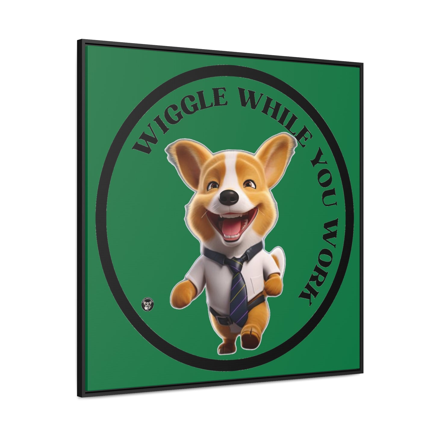 Wiggle While You Work - Framed on Canvas