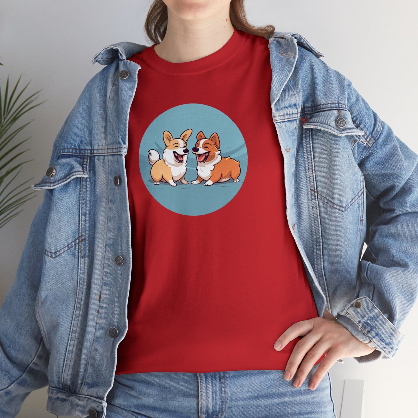 Corgi Couple - Unisex Heavy Cotton Tee
