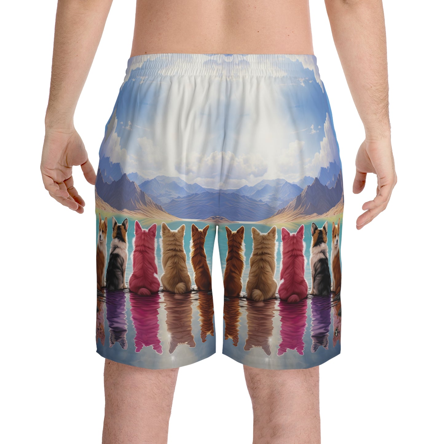 Corgi Lake - Board Shorts