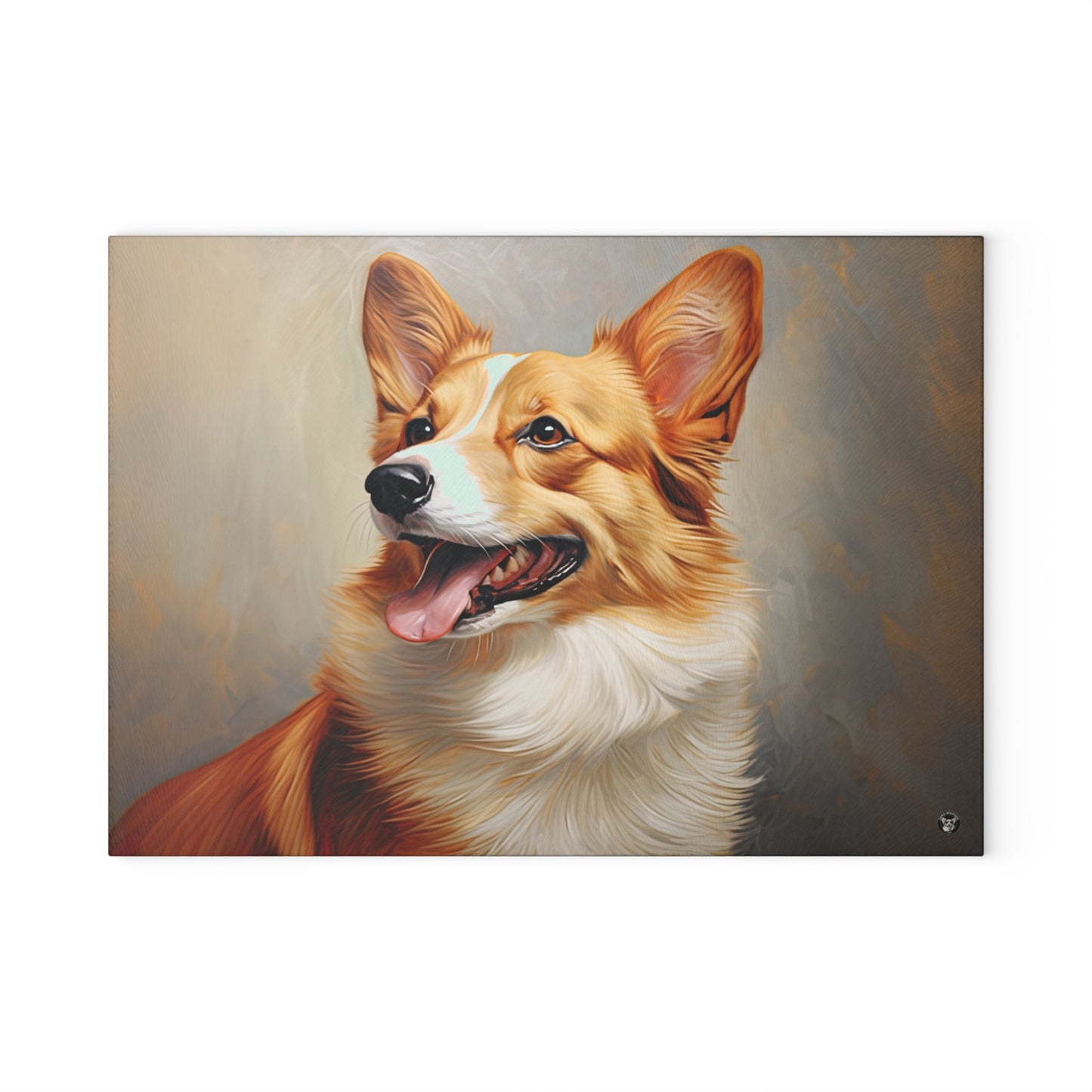 Pembroke Portrait - Glass Cutting Board