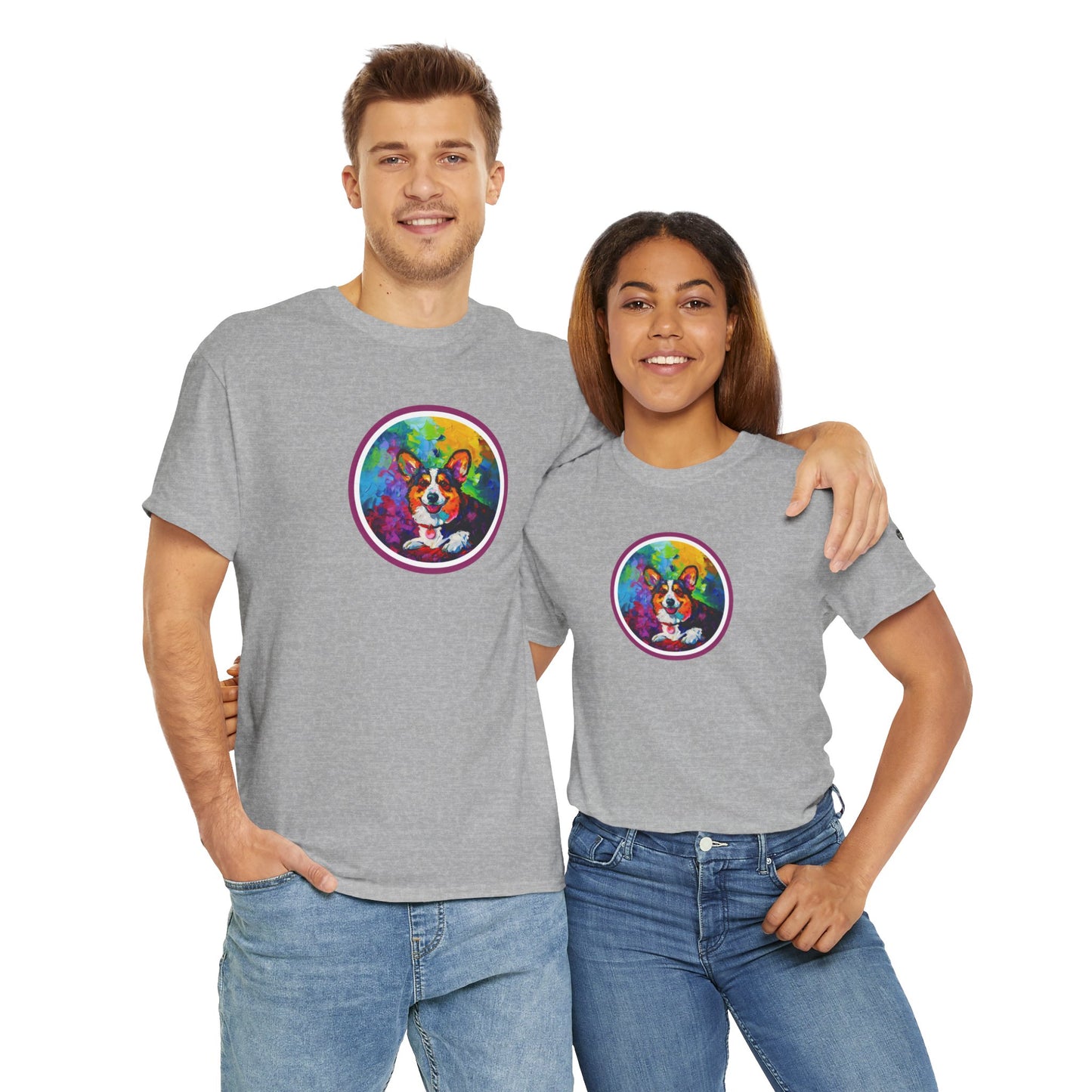 Colorful Cardigan - Unisex Heavy Cotton Tee