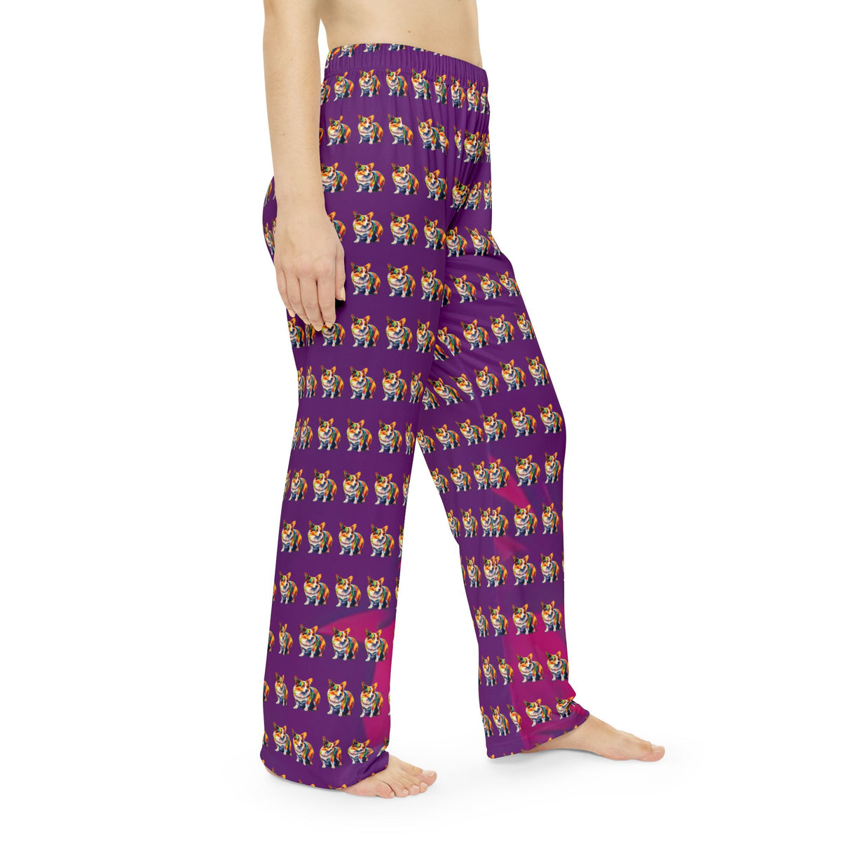 Scouter Corgi Watercolor Repeater Pattern Women's Lounge Pants