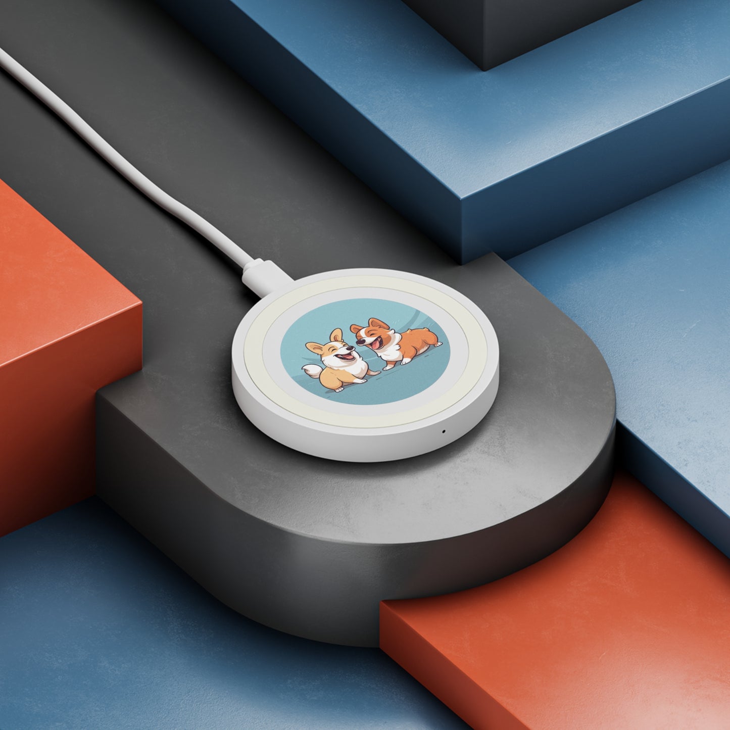 Corgi Couple - Quake Wireless Charging Pad