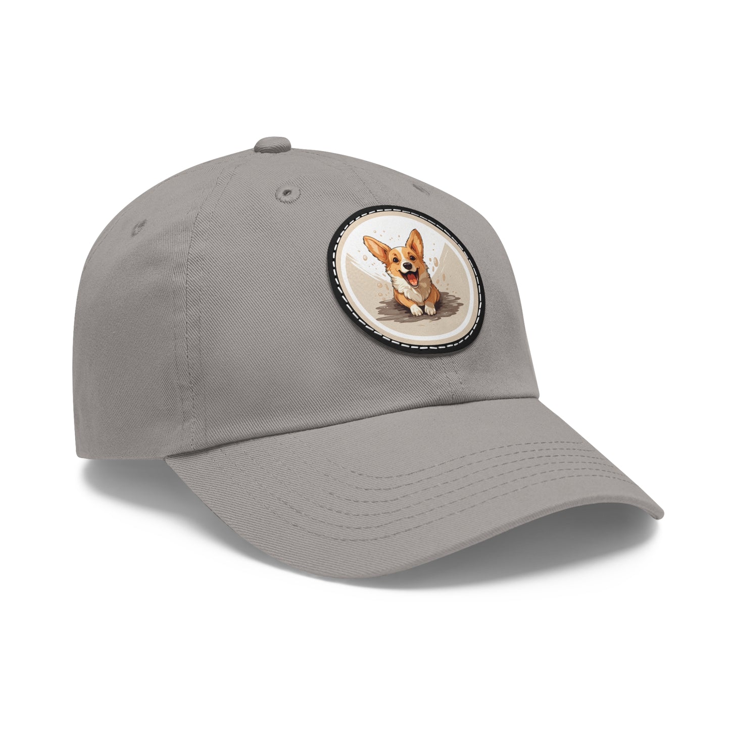 Corgi Cuteness - Cap with Leather Patch
