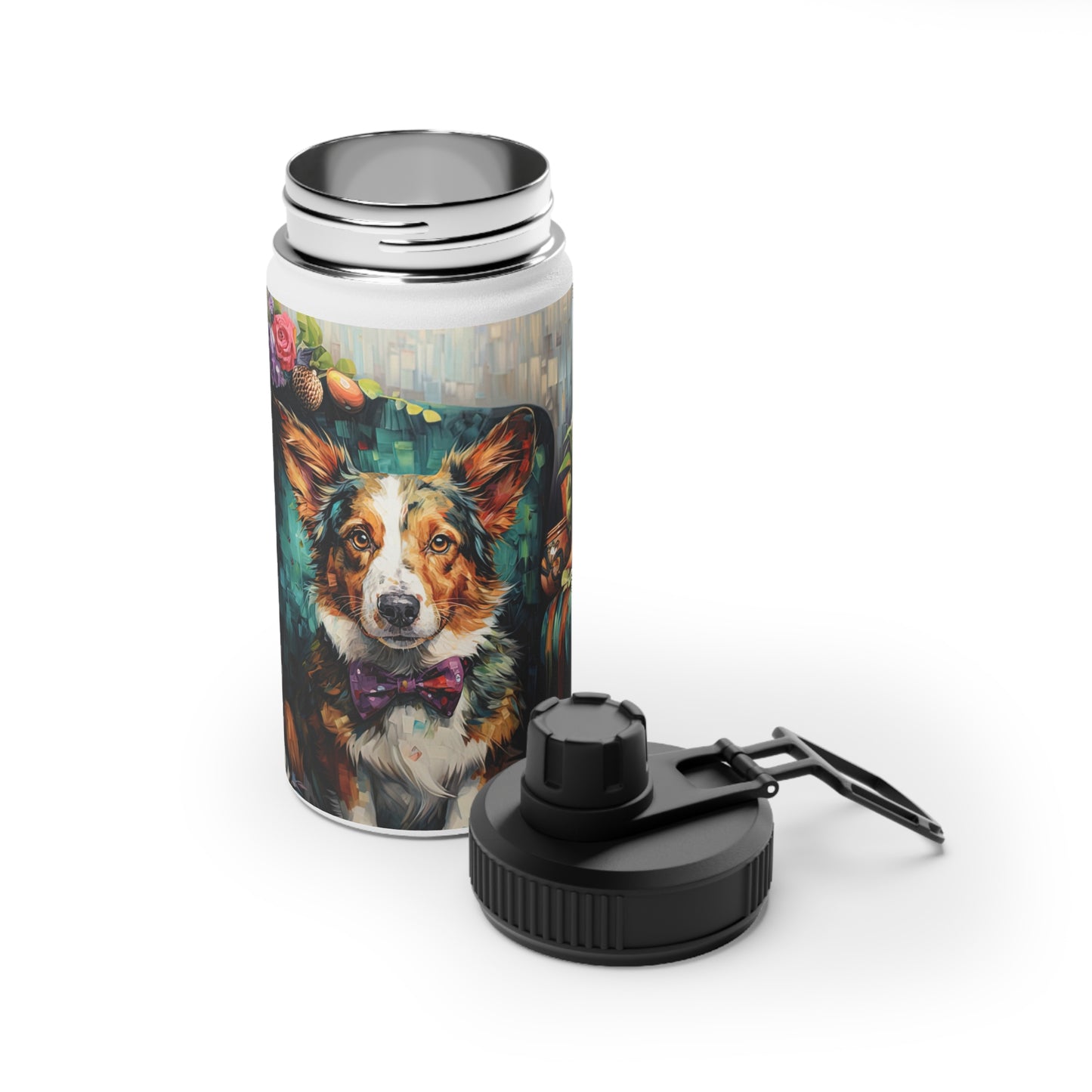 Formal Corgi - Water Bottle with Sport Lid