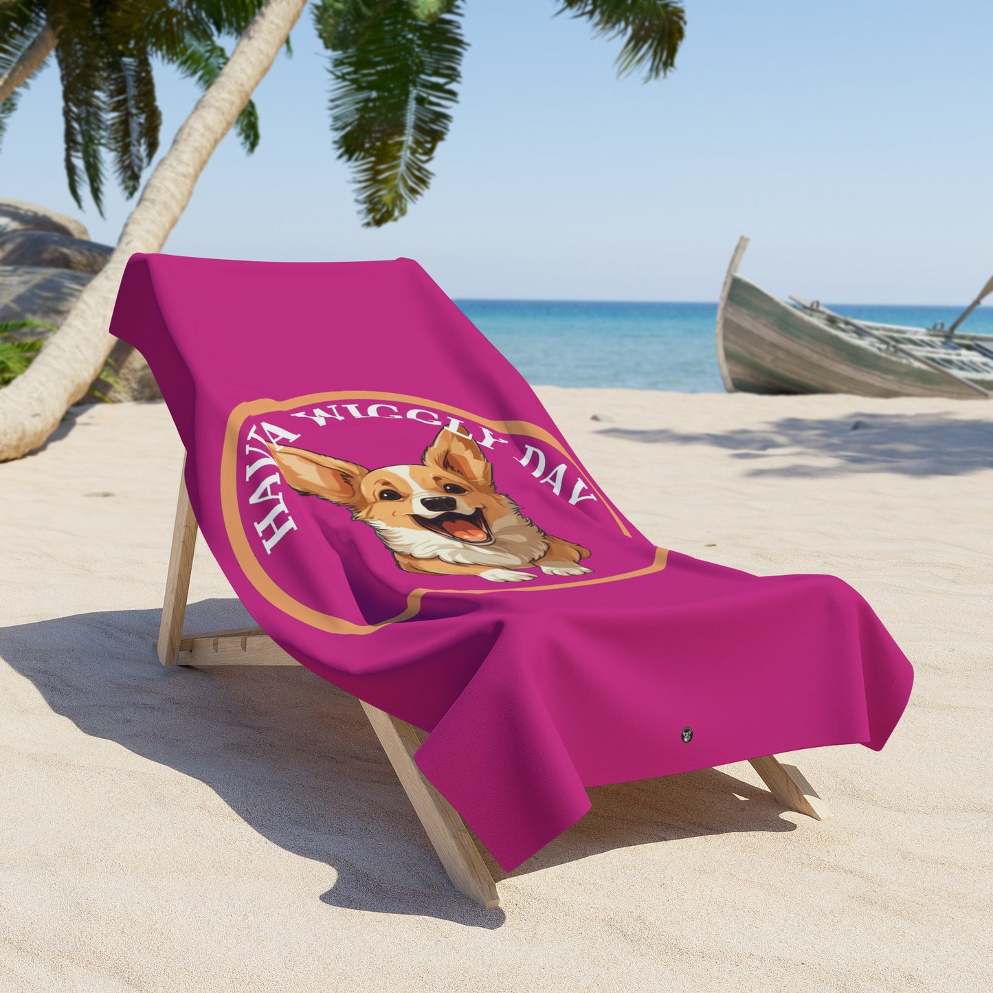 Have a Wiggly Day - Beach Towel
