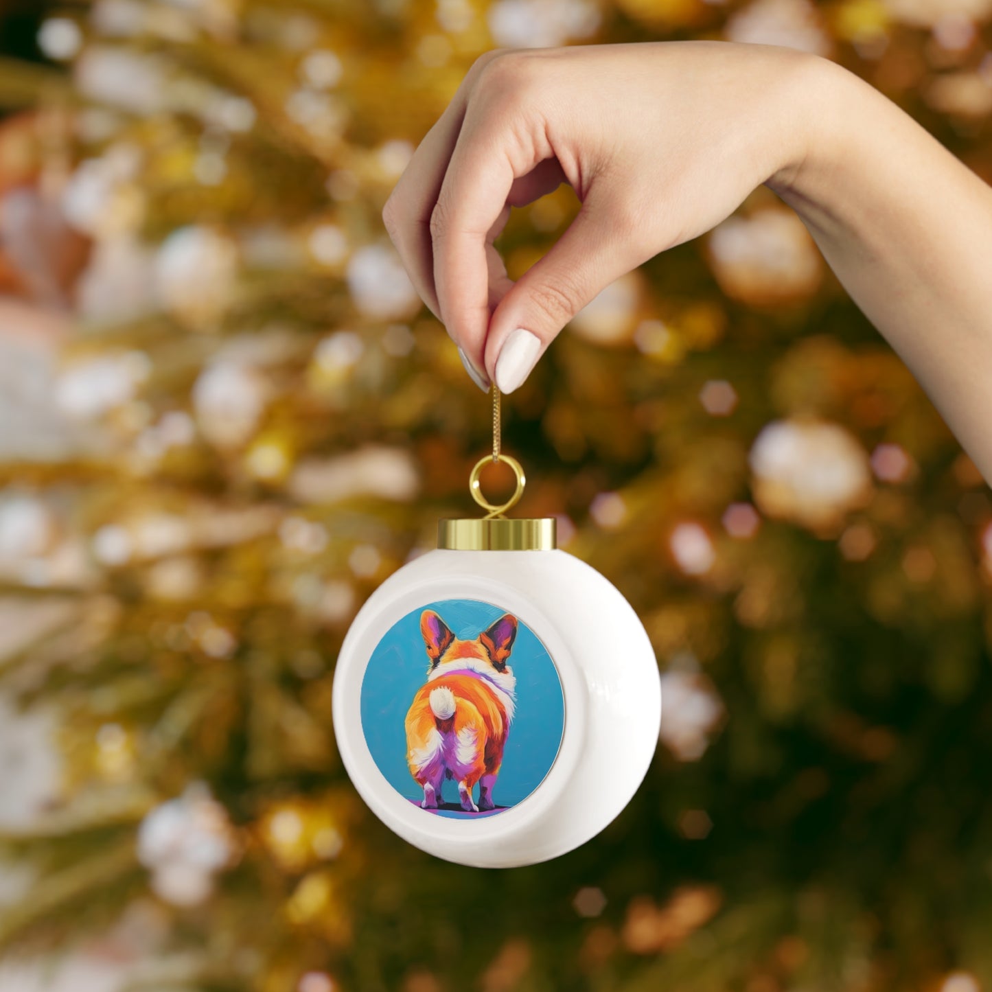 Corgi Butt - Christmas Tree Ball