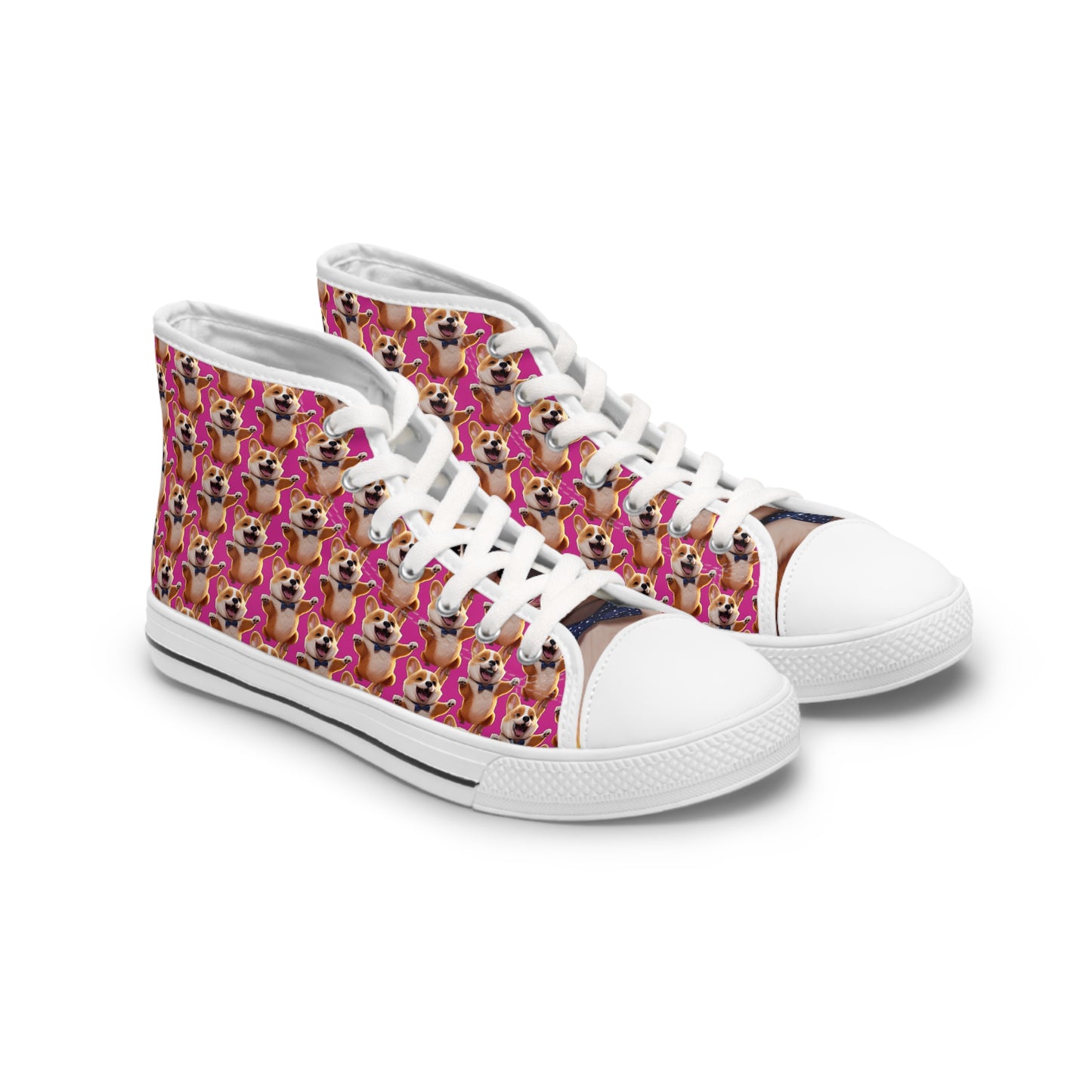 Party Pup Mosaic - Women's High Top Sneakers